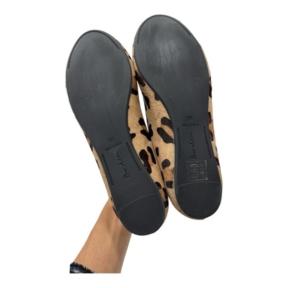 Boden Leopard Calf Hair Round Toe Ballet Flats Size 38 US 7 - Picture 9 of 11